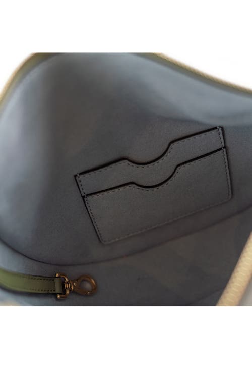 Senreve Mini Fortuna Smooth Leather Convertible Crescent Shoulder Bag