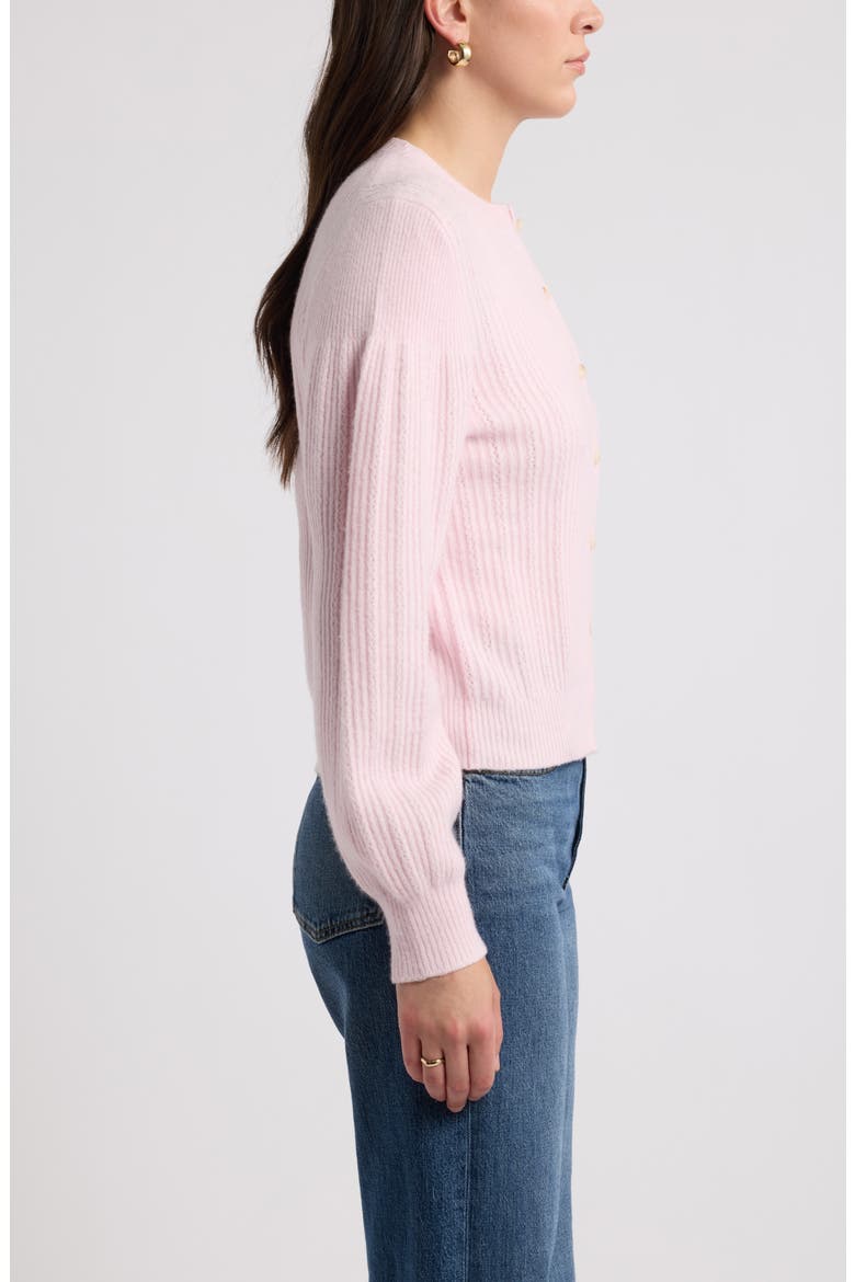 Crewneck Cardigan, Alternate, color, PINK CAKE