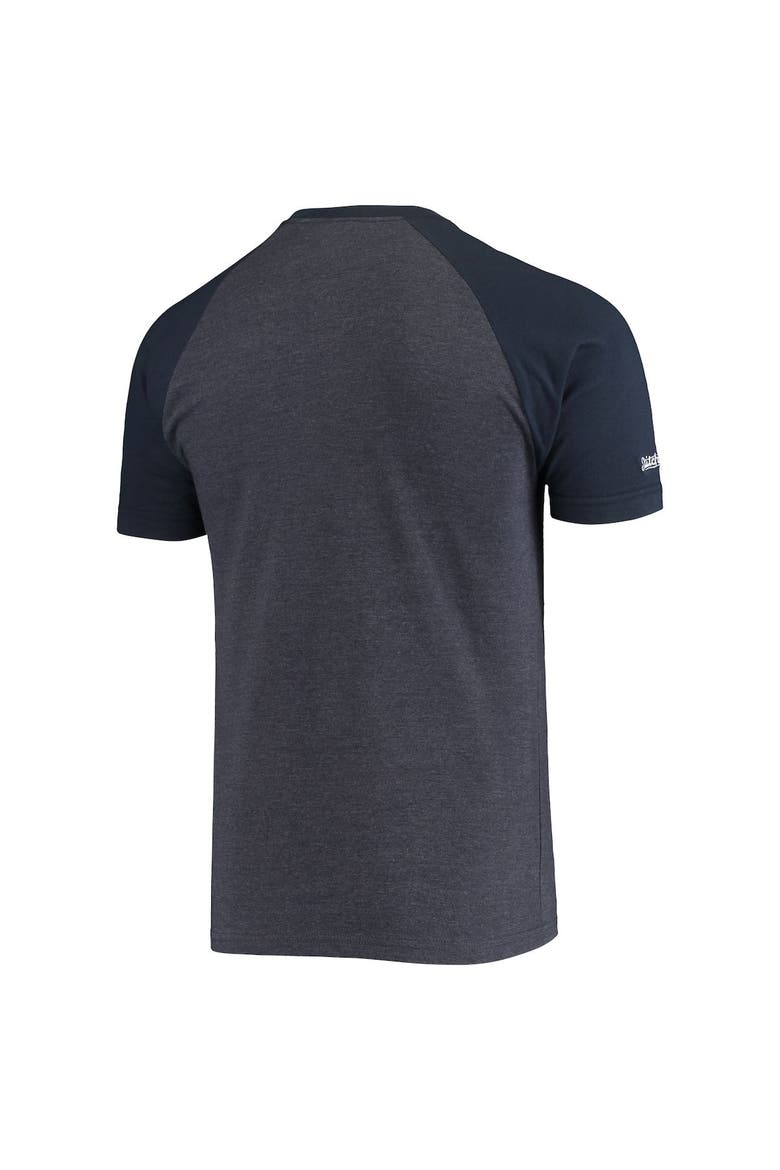 Men's Stitches Heathered Navy Boston Red Sox Raglan T-Shirt, Alternate, color, Heather Navy