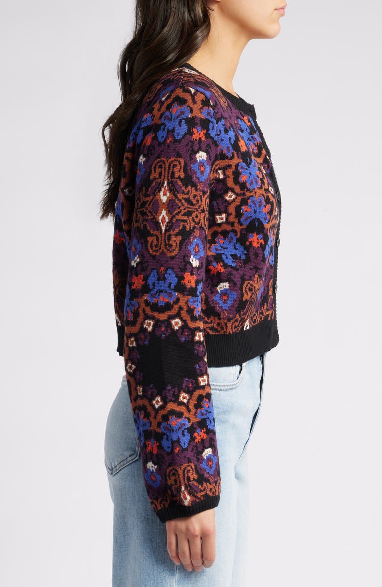 Cleobella Marybeth Pattern Organic Cotton Cardigan, Alternate, color,