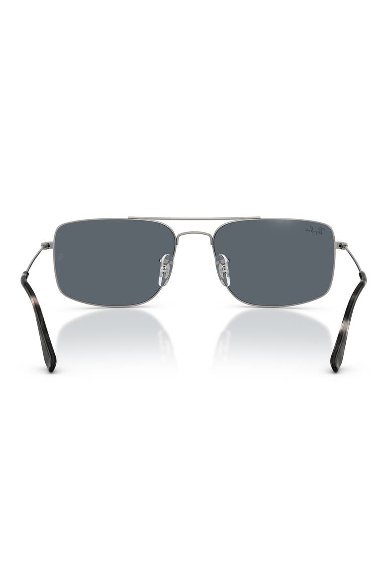 Explorer 3 56mm Square Sunglasses, Alternate, color, GUNMETAL / BLUE