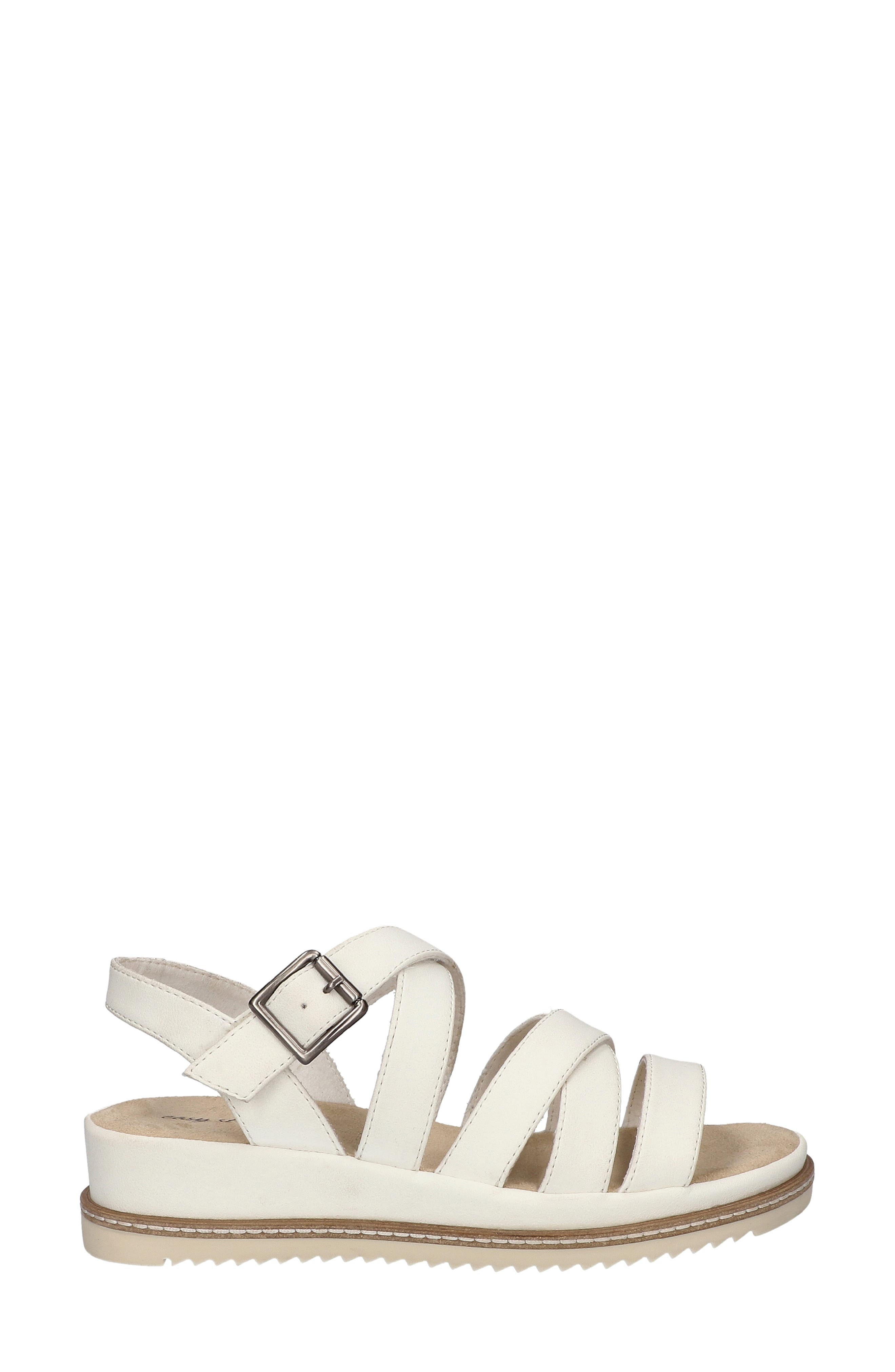 Madeline Slingback Platform Wedge Sandal, Alternate, color, WHITE