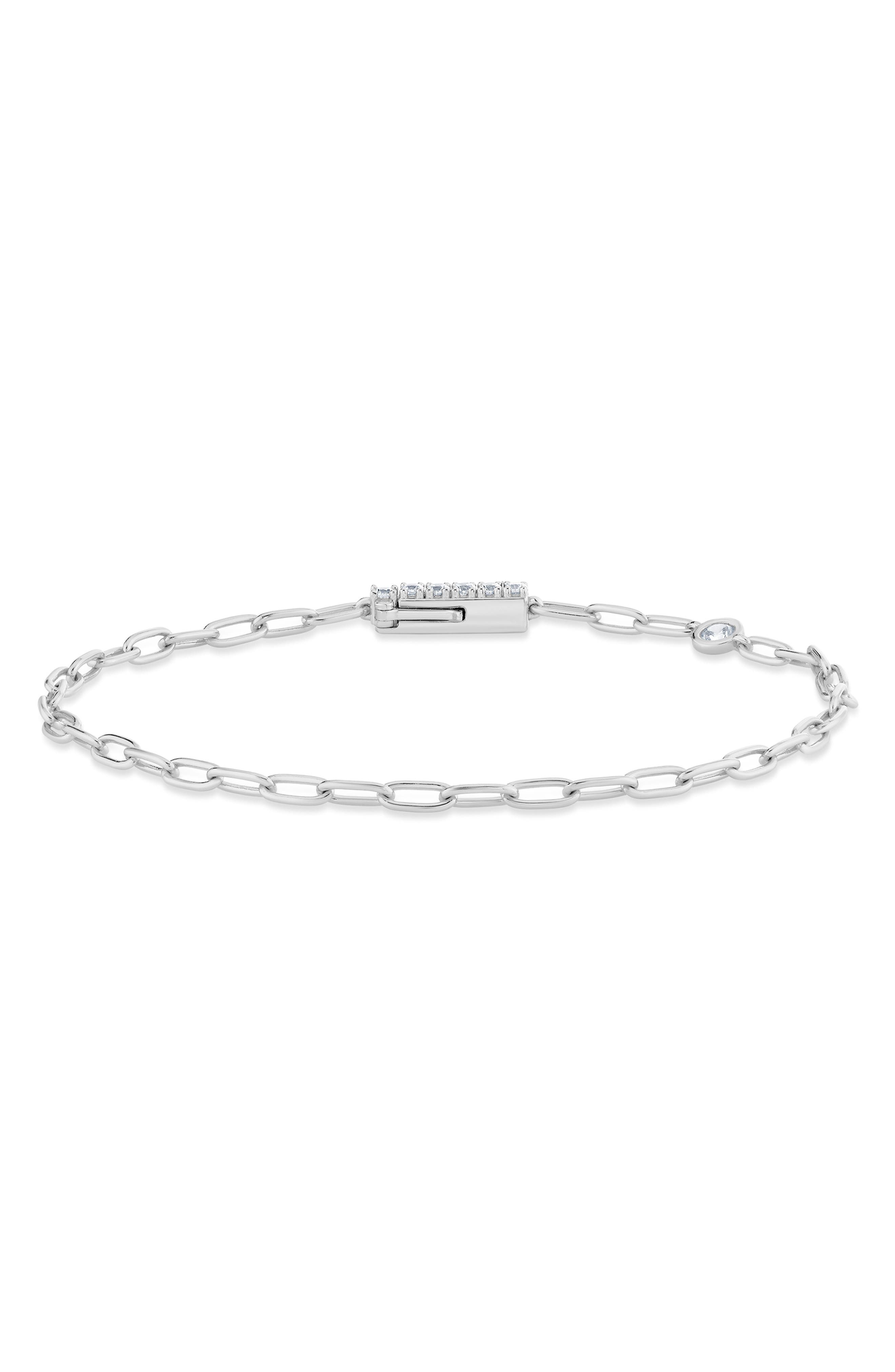 selected PURE PLATINUM / CLEAR STONE