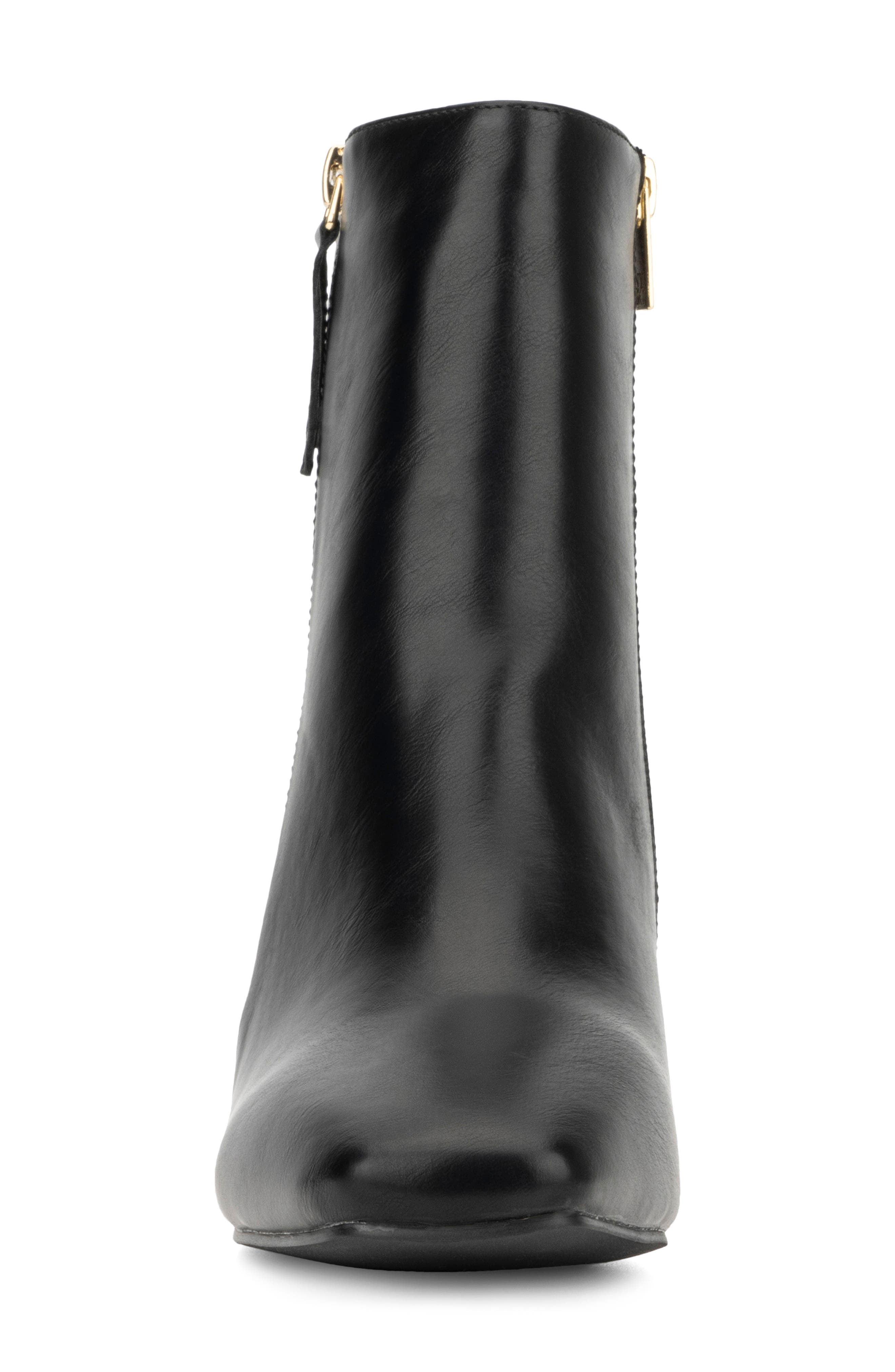 NEW YORK AND COMPANY Una Pointed Toe Bootie, Alternate, color, Black