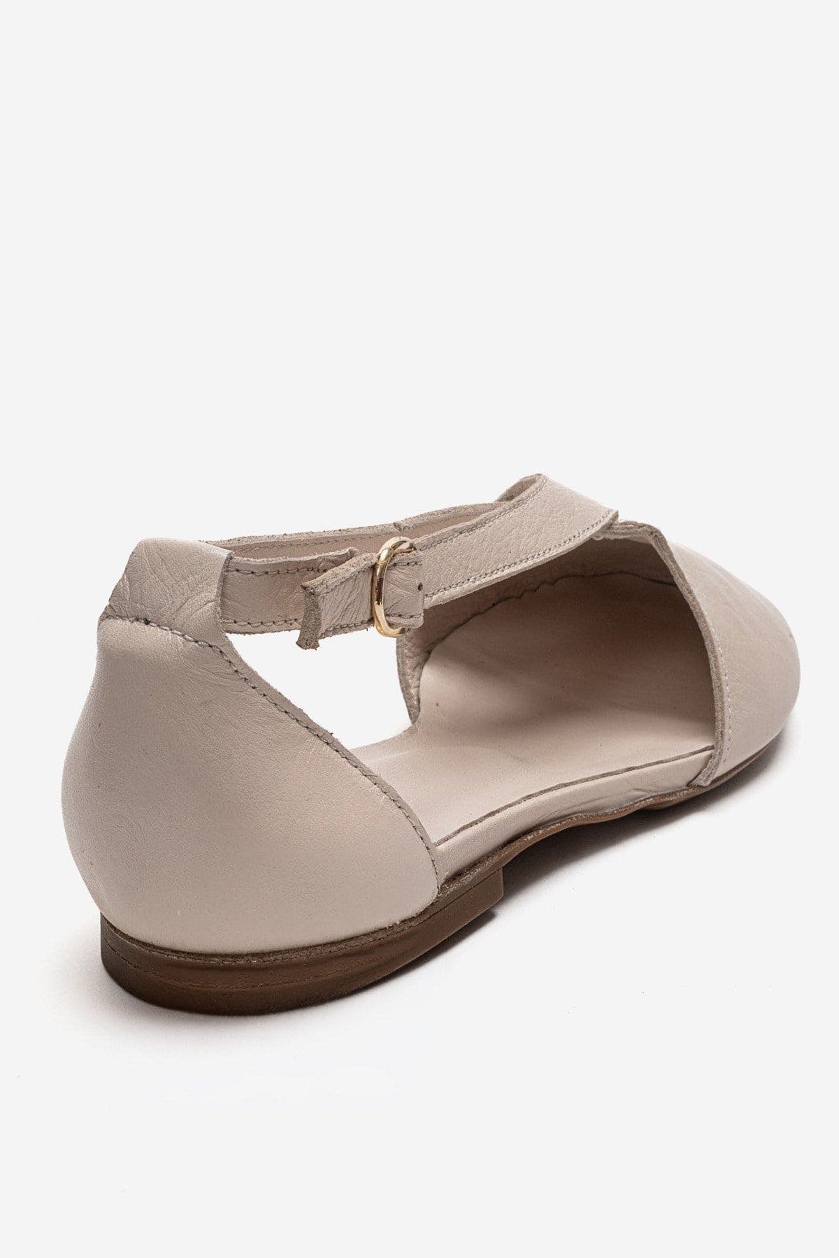 Fable Leather Side Cut Ballet Flat, Alternate, color, Beige
