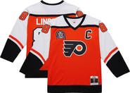 Mitchell & Ness Men's Mitchell & Ness Eric Lindros Orange Philadelphia Flyers Big & Tall 1996-97 Blue Line 2.0 Jersey
