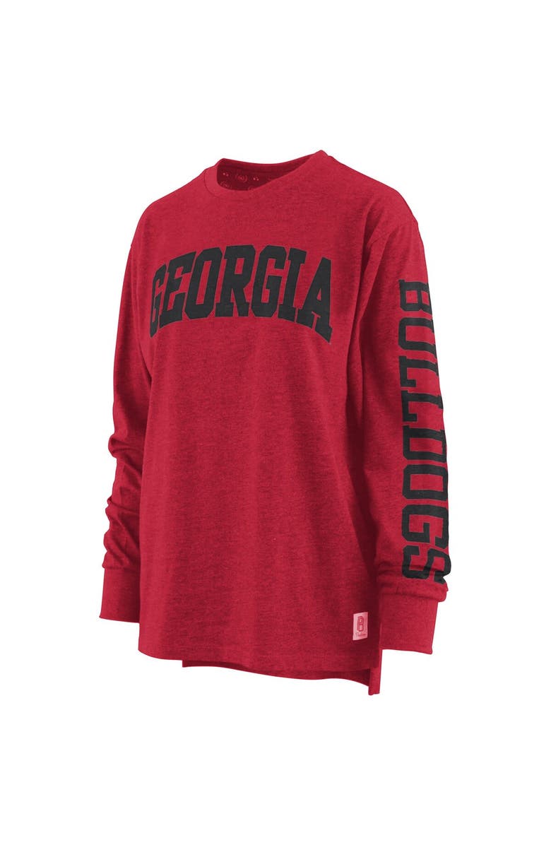 PRESSBOX Women's Pressbox Red Georgia Bulldogs Two-Hit Canyon Long Sleeve T-Shirt, Alternate, color, Red