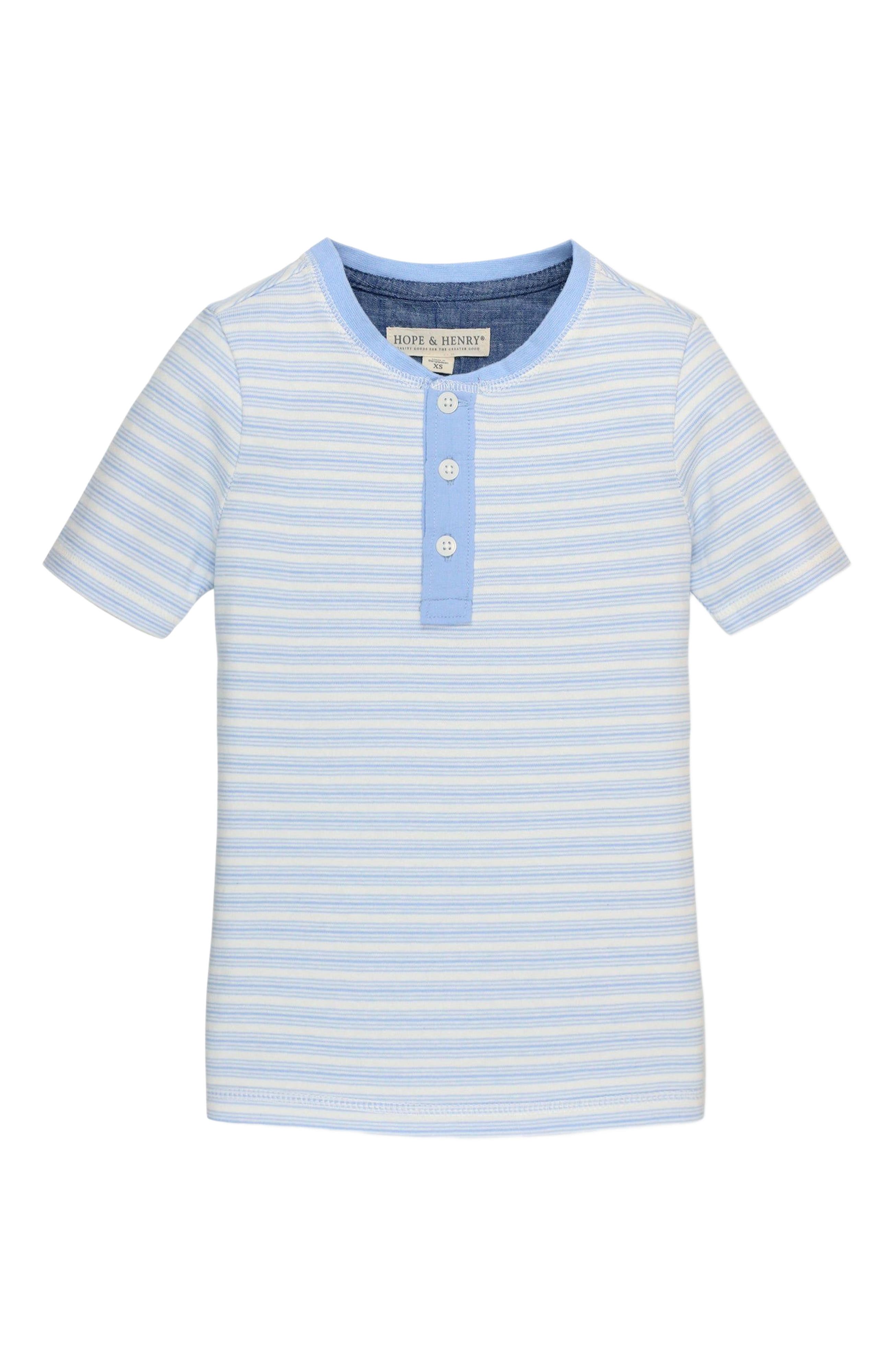 selected Classic Blue Ticking Stripe
