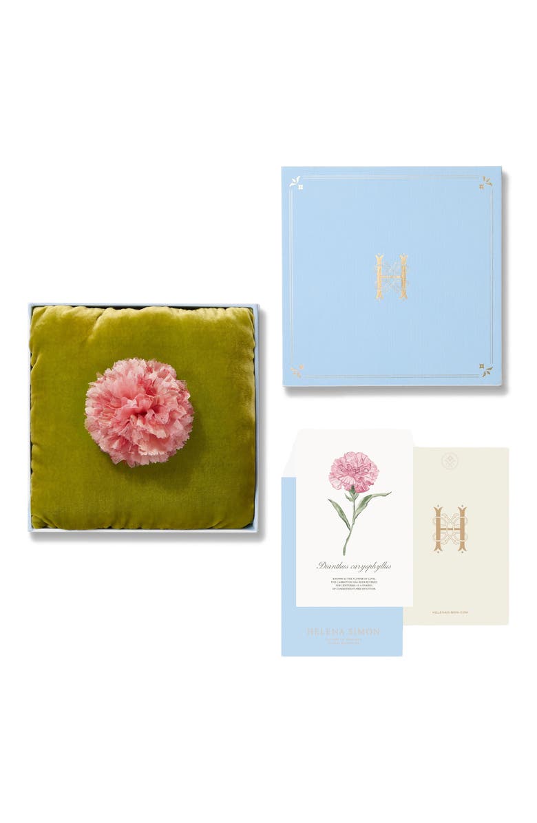 Helena Simon The Light Pink Carnation Floral Brooch, Alternate, color, Light Pink