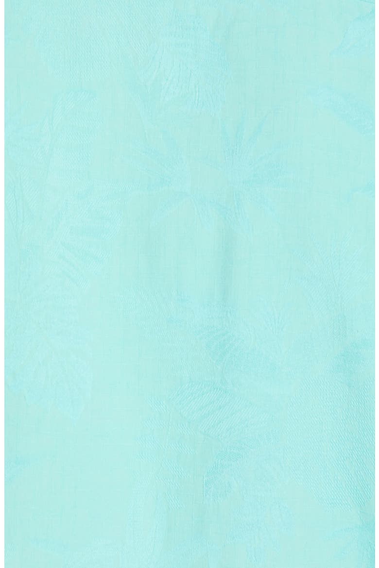 St Lucia Fronds Silk Camp Shirt, Alternate, color, MINT MOJITO