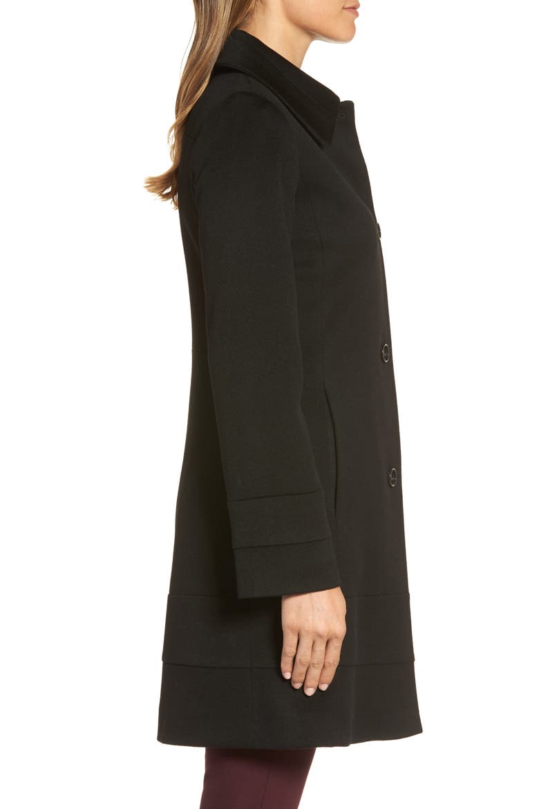 Wool Coat, Alternate, color, BLACK