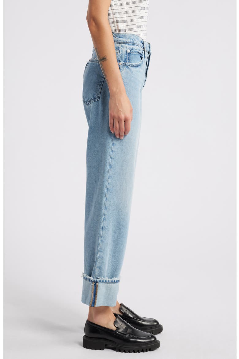 The Slouchy Cuffed Wide Leg Jeans, Alternate, color, ZIGGY