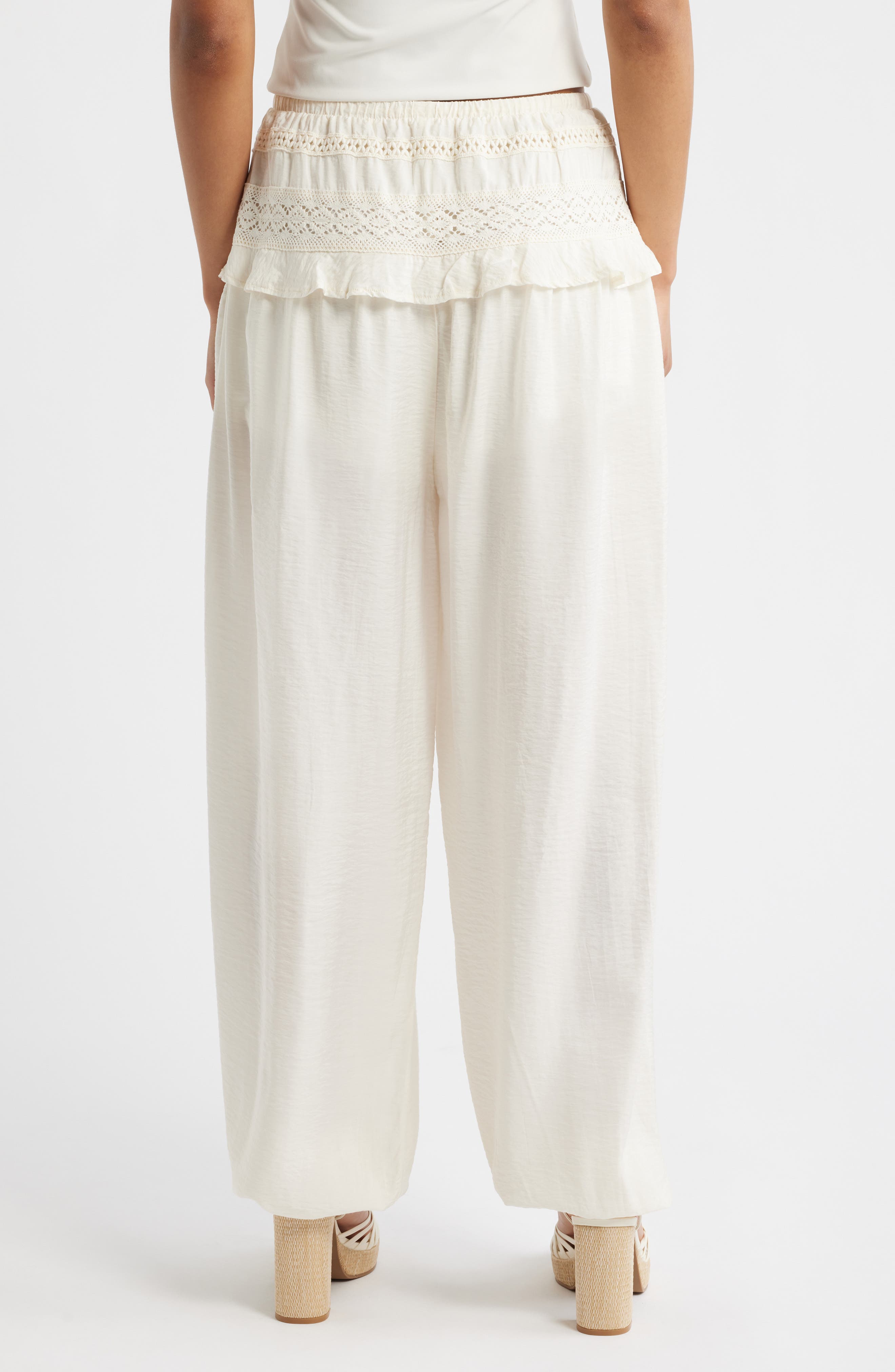 Lace Detail Joggers - image 2