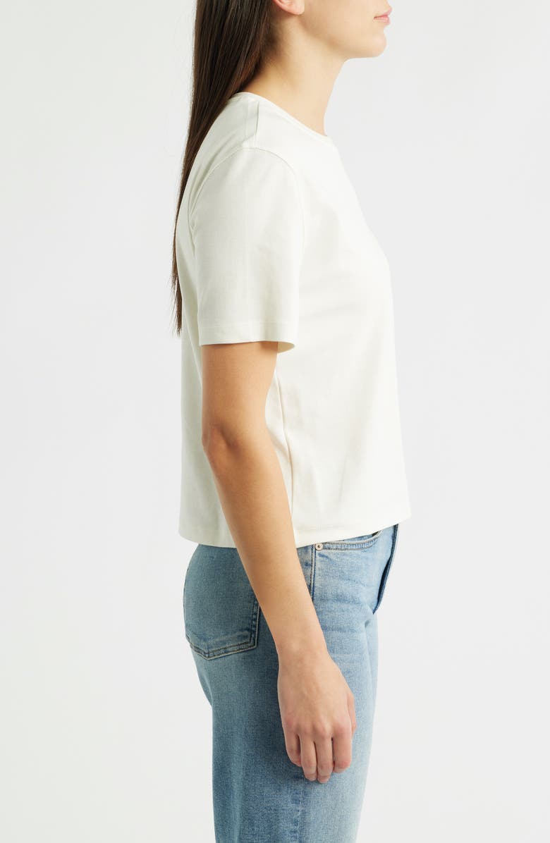 Mavi Jeans Crewneck Cotton T-Shirt, Alternate, color, Marshmallow