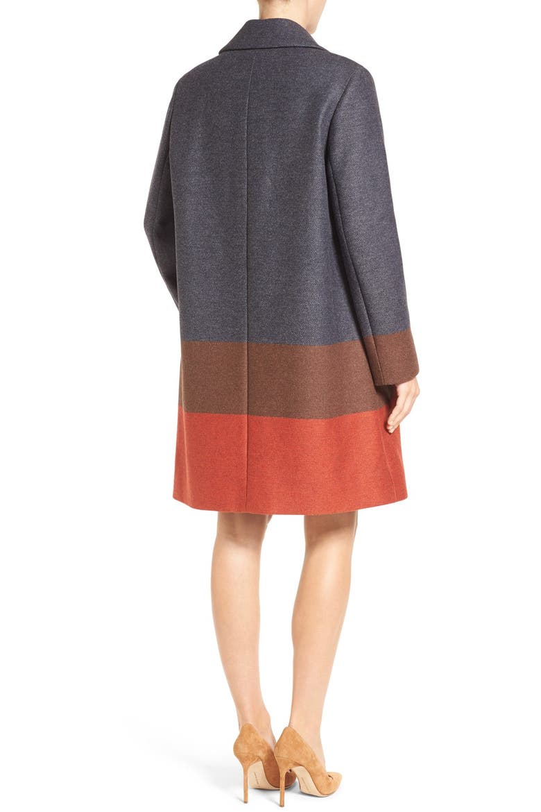 'Colora' Long Wool Blend Jacket, Alternate, color, CINNAMON FANTASY