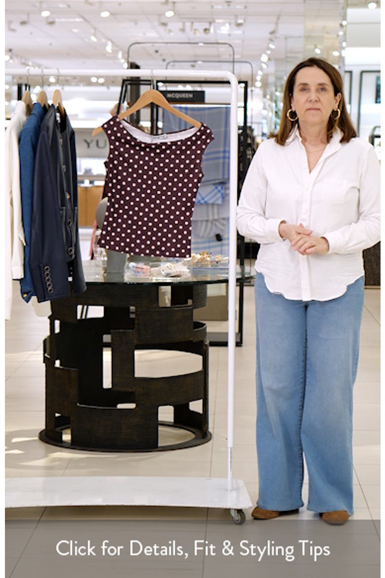 Cheirosa Polka Dot Off the Shoulder Top video