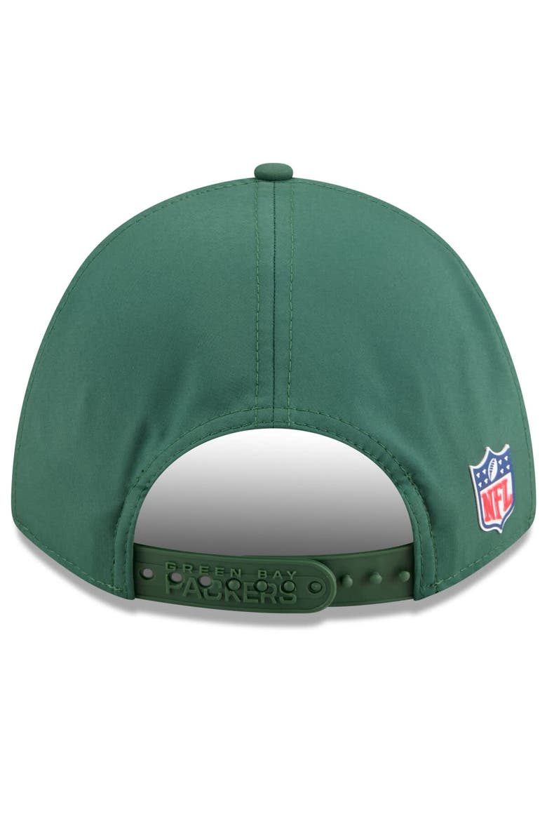 Men's New Era Green Green Bay Packers 2025 Sideline  M-Crown 9FORTY Adjustable Hat, Alternate, color, Green