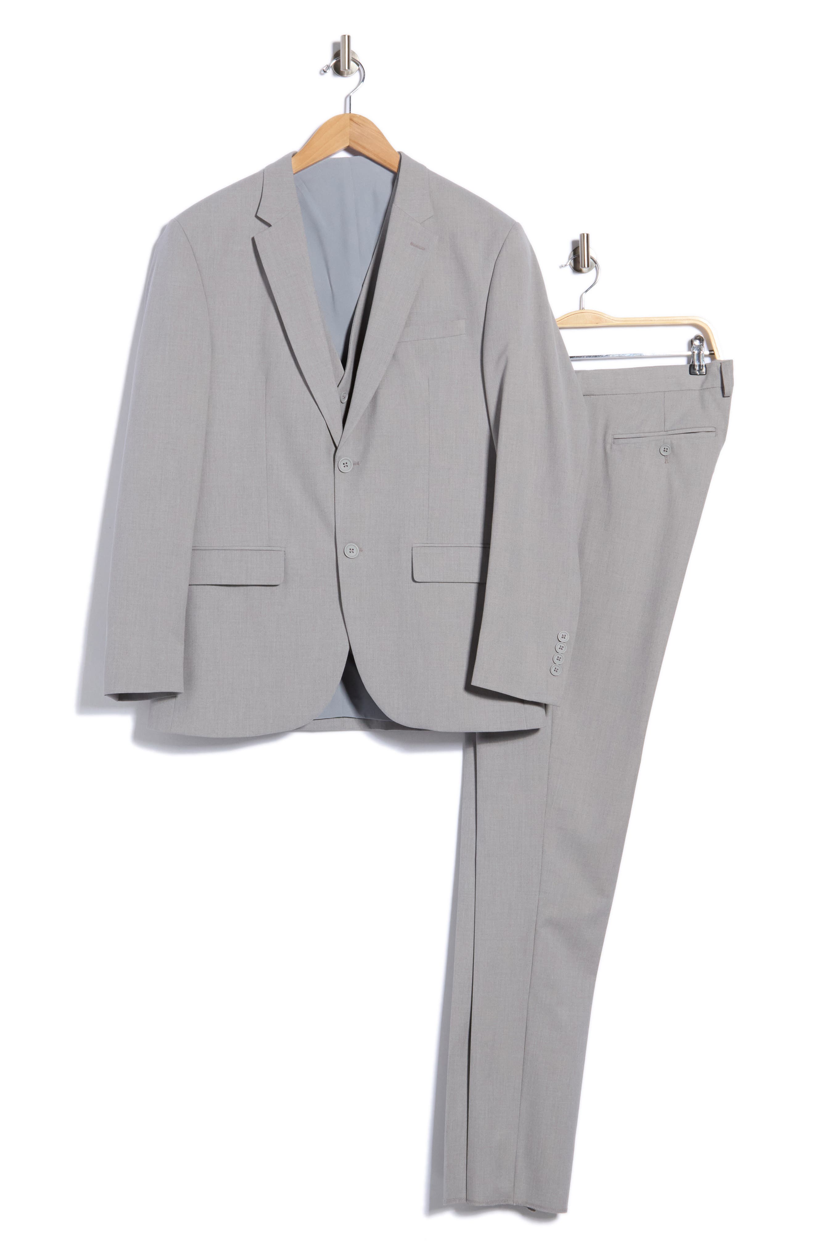 Regular Fit Four-Way Stretch 3-Piece Suit