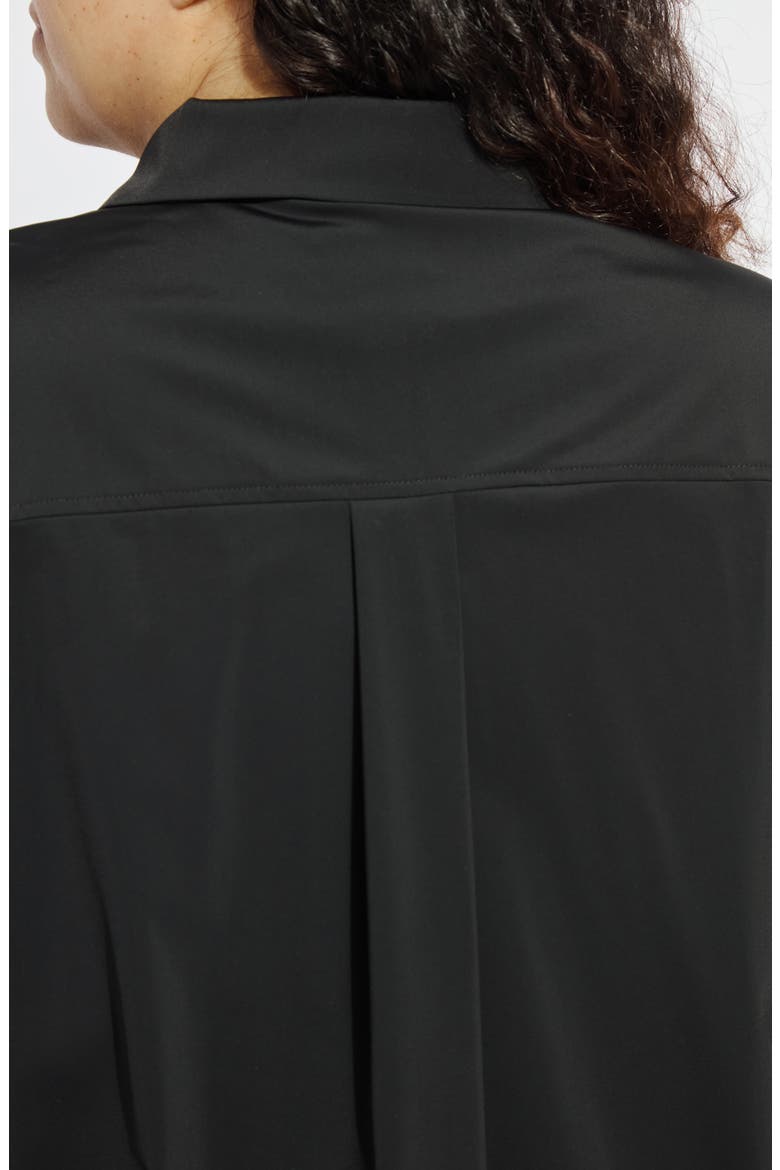 Schiffer 2.0 Microfiber Button-Up Shirt, Alternate, color, BLACK