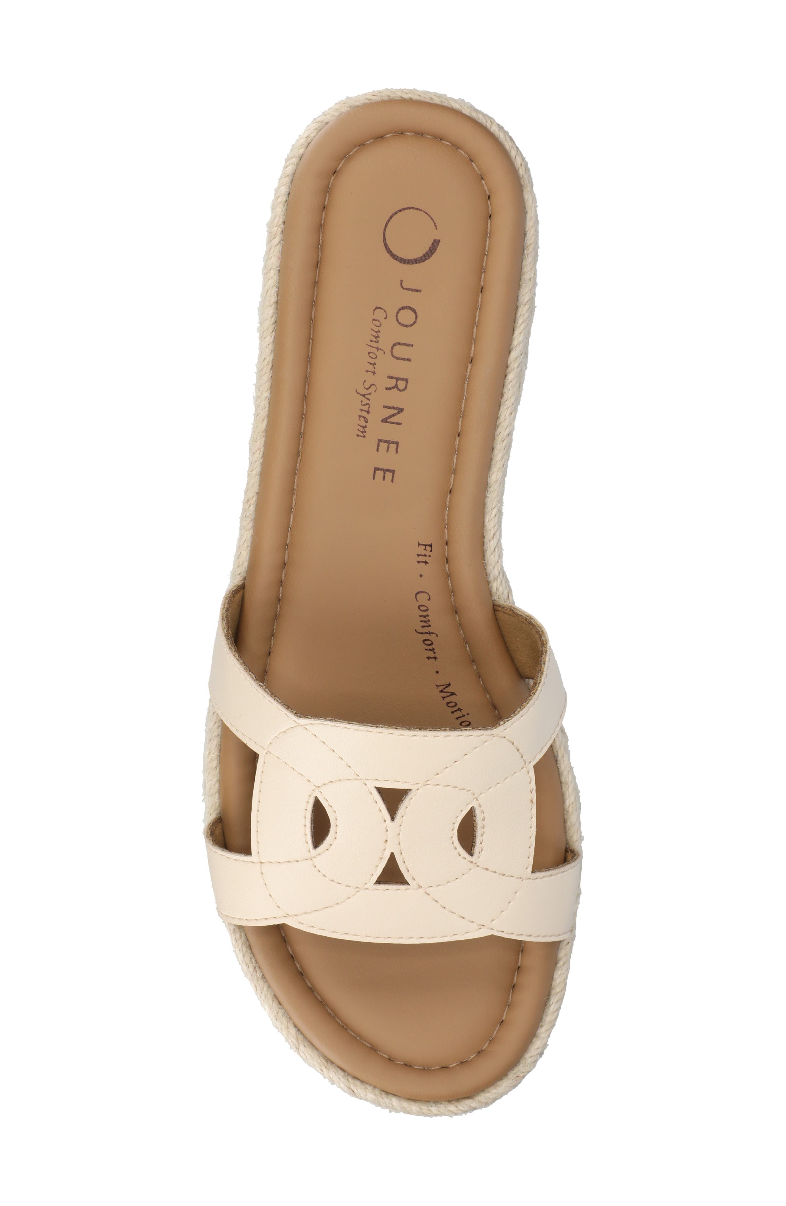 Rosalinda Slide Sandal, Alternate, color, BONE/ BONE