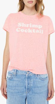 MOTHER The Boxy Goodie Goodie Appliqué Better Luck Graphic T-Shirt