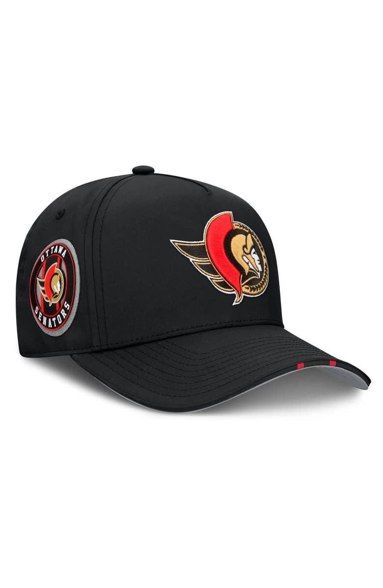 FANATICS Men's Fanatics Black Ottawa Senators 2025 NHL Draft Authentic Pro On-Stage Podium A-Frame Adjustable Hat, Main, color, Black