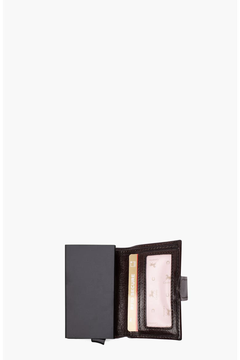 Gentleman Bifold Pop Up Slim Leather Wallet 22, Alternate, color, Brown