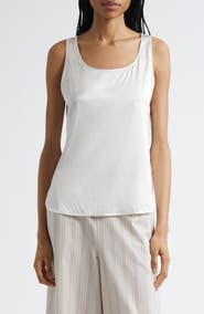 MM by Max Mara Pan Sleeveless Stretch Silk Top