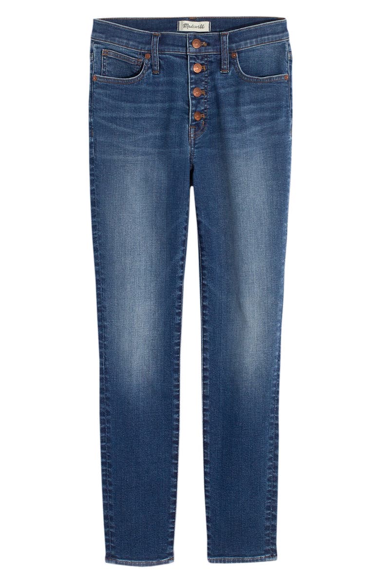 Madewell Button Front Crop Skinny Jeans, Alternate, color, 