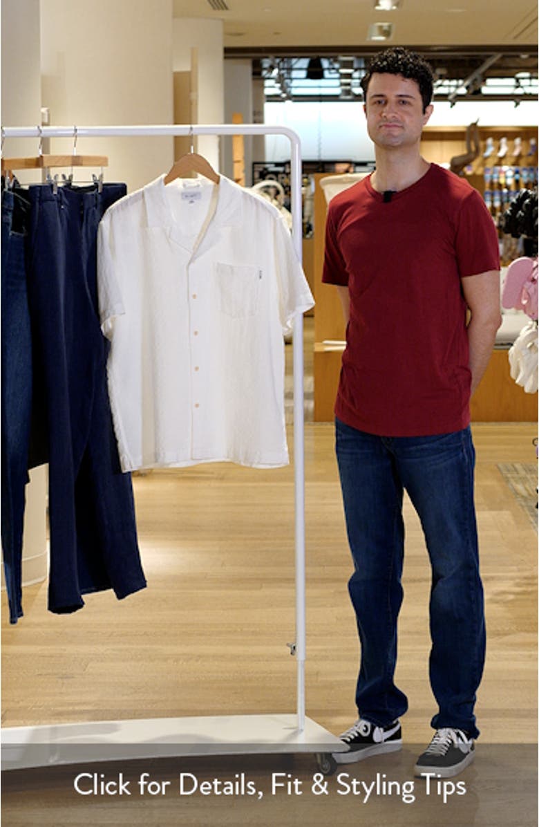 Foster Cotton & Linen Blend Camp Shirt, sales video thumbnail