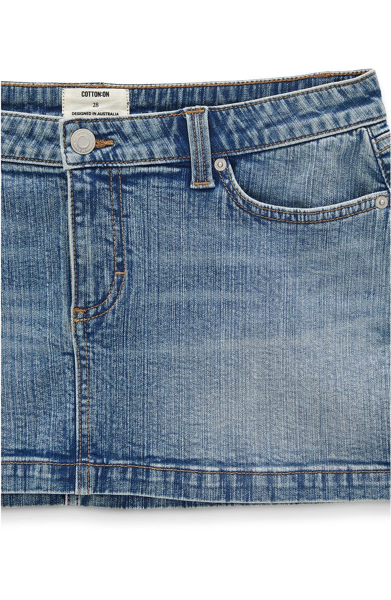 Women's Micro Low Denim Skirt