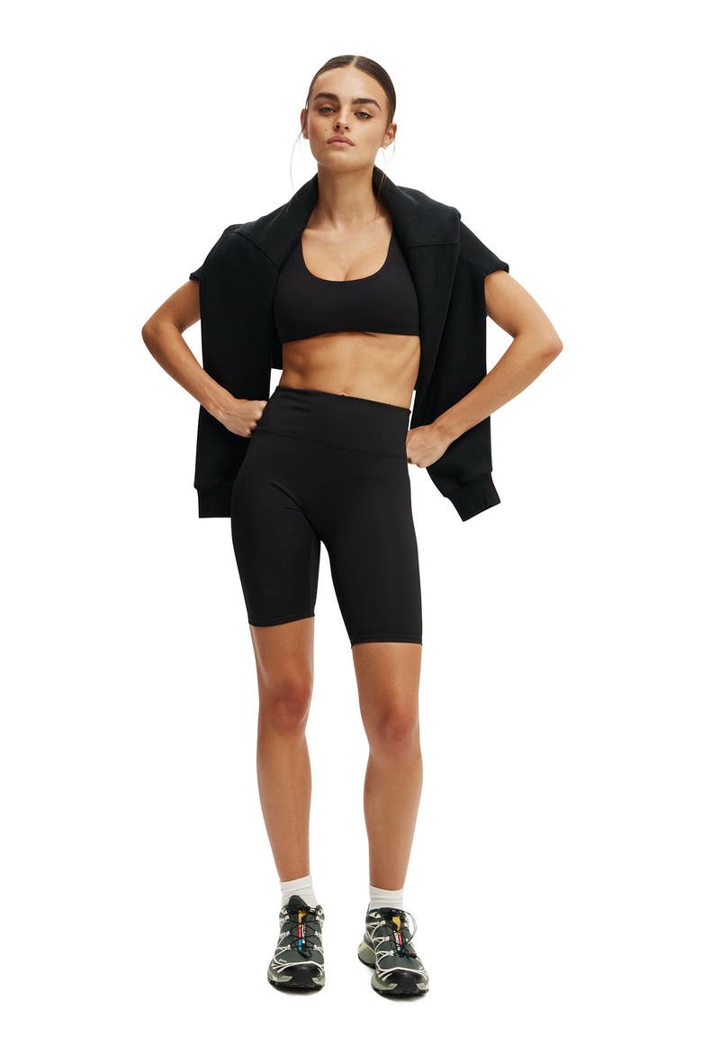 Women's Active Bondi Everyday Mid Length Bike Short, Alternate, color, Black