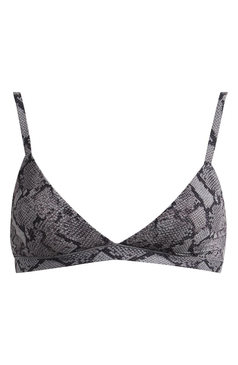 SKIMS Fits Everybody Triangle Bralette, Alternate, color, Shadow Snake Print
