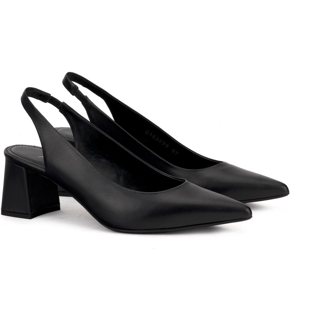 Agl Attilio Giusti Leombruni Agl Dodi Slingback Pointed Toe Pump In Black