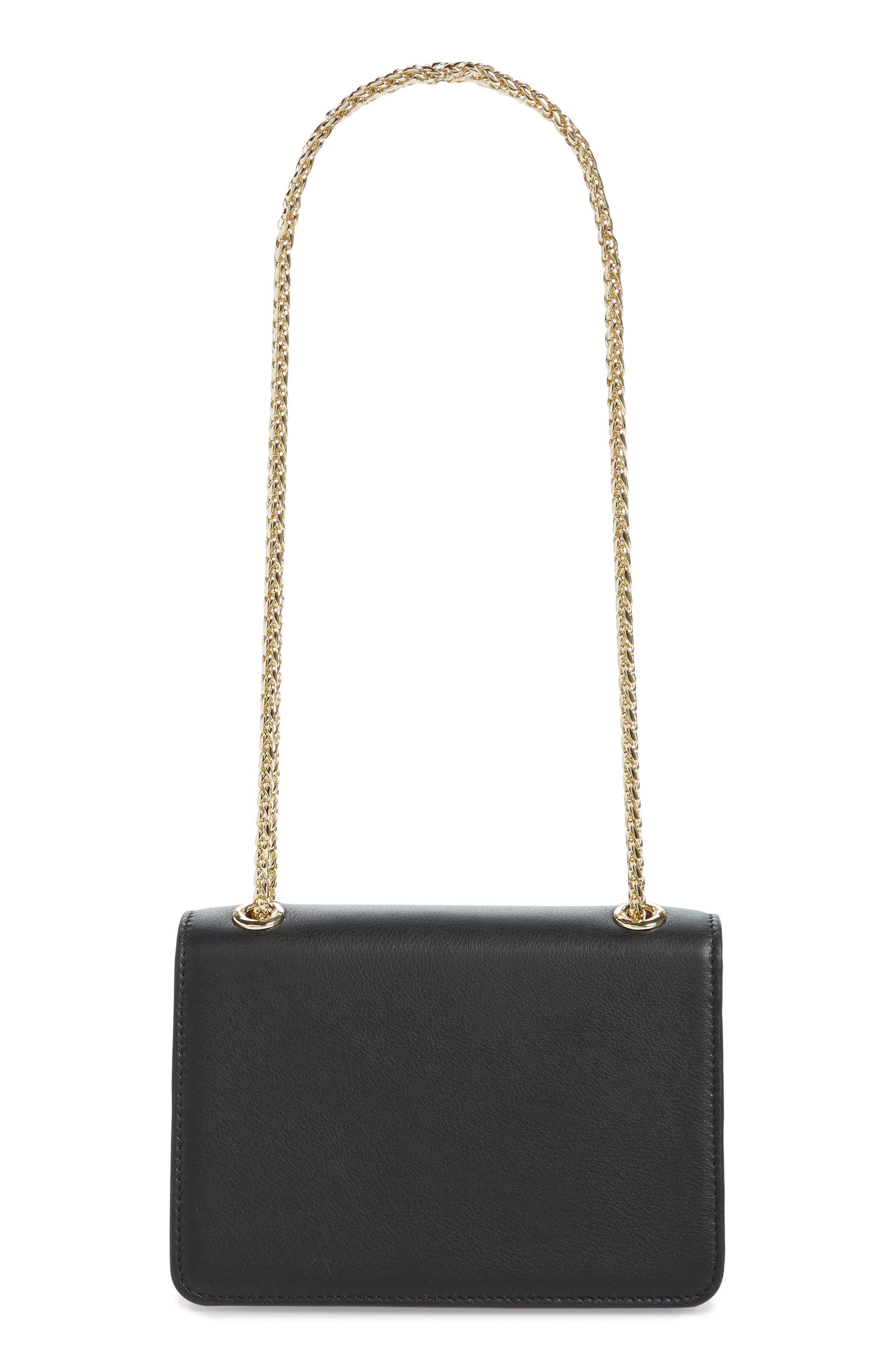 Strathberry Mini East/West Leather Crossbody Bag, Alternate, color, Black