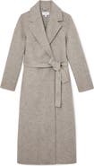 Reiss Daia Herringbone Wool Blend Wrap Coat
