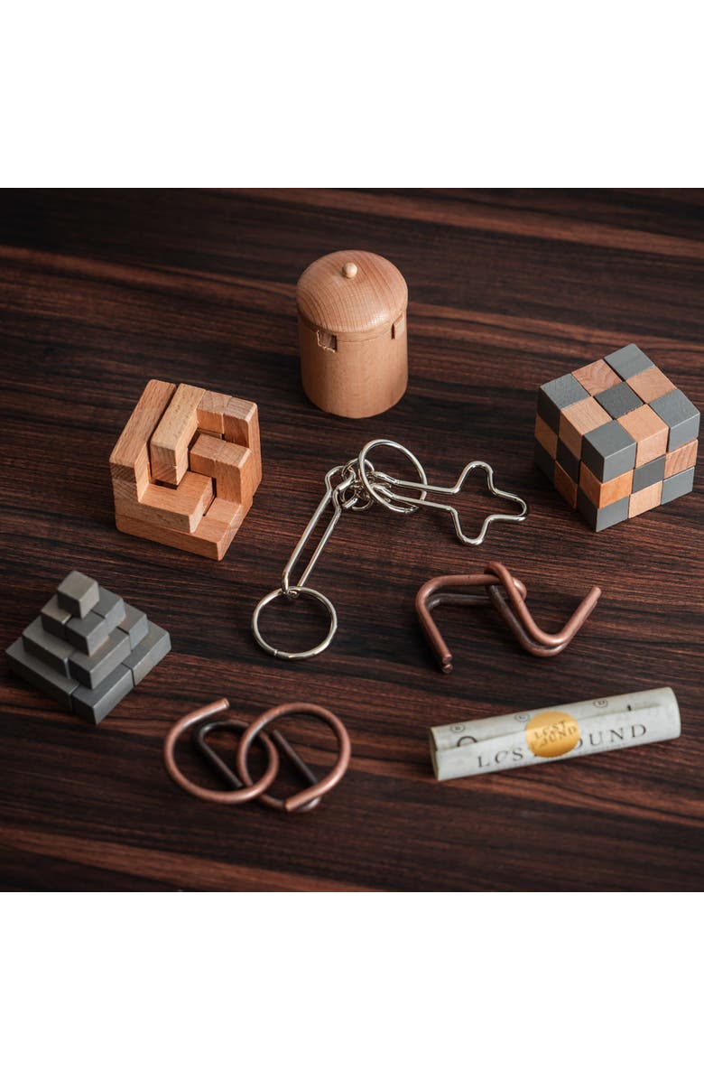 Professor Puzzle Seven Wonders of the World 3D Handheld Brainteaser Puzzle Set, Alternate, color, Multicolored