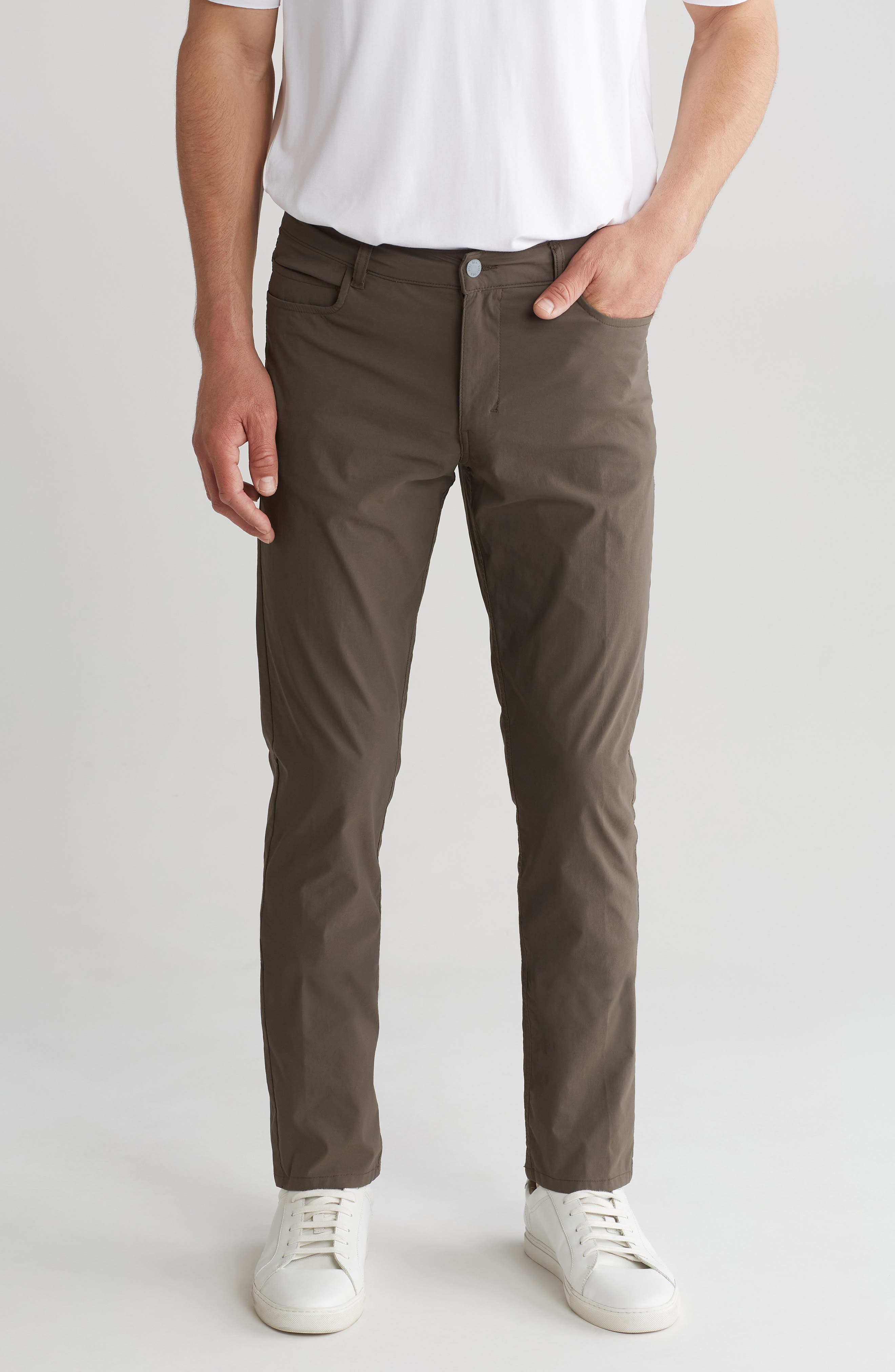 Vintage 1946 Flat Front Slim Leg Performance Hybrid Pants