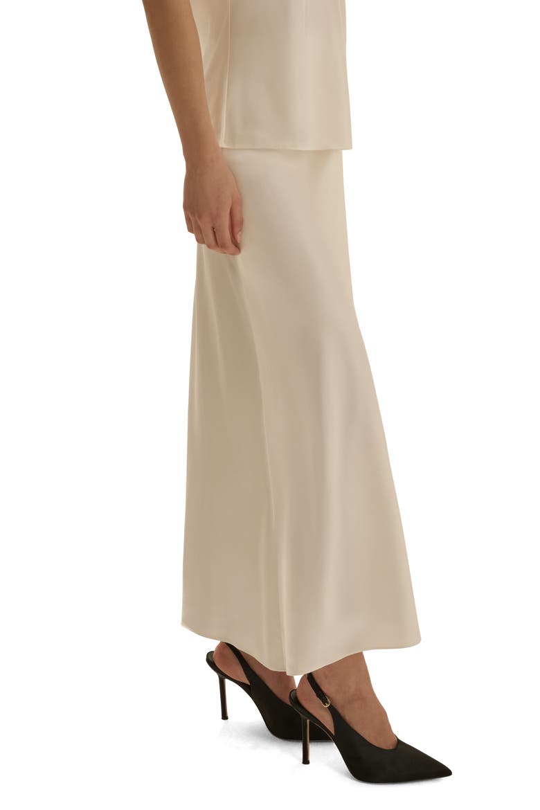 The Favorite Silk Blend Skirt, Alternate, color, IVORY