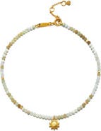 Satya Jewelry Peruvian opal sun anklet