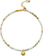 Satya Jewelry Peruvian opal sun anklet