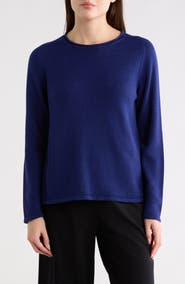 Eileen Fisher Organic Cotton & Tencel™ Lyocell Crewneck Sweater