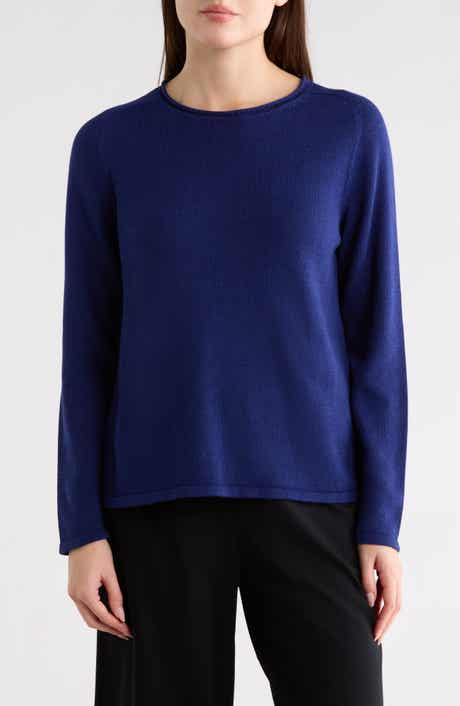 Eileen Fisher Organic Cotton & Tencel™ Lyocell Crewneck Sweater