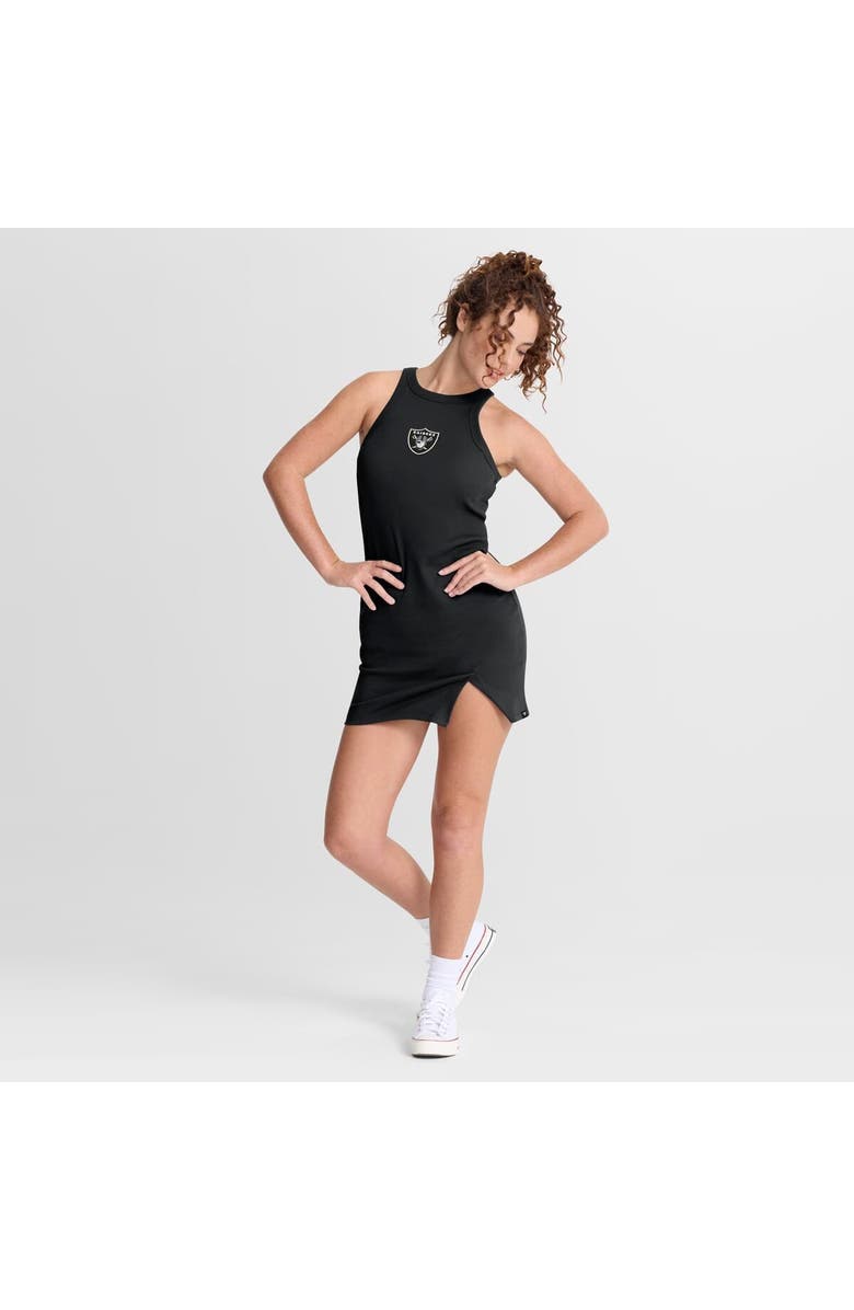 FANATICS Women's Fanatics Black Las Vegas Raiders Push Beyond Tri-Blend Ribbed Sleeveless Dress, Alternate, color, Black