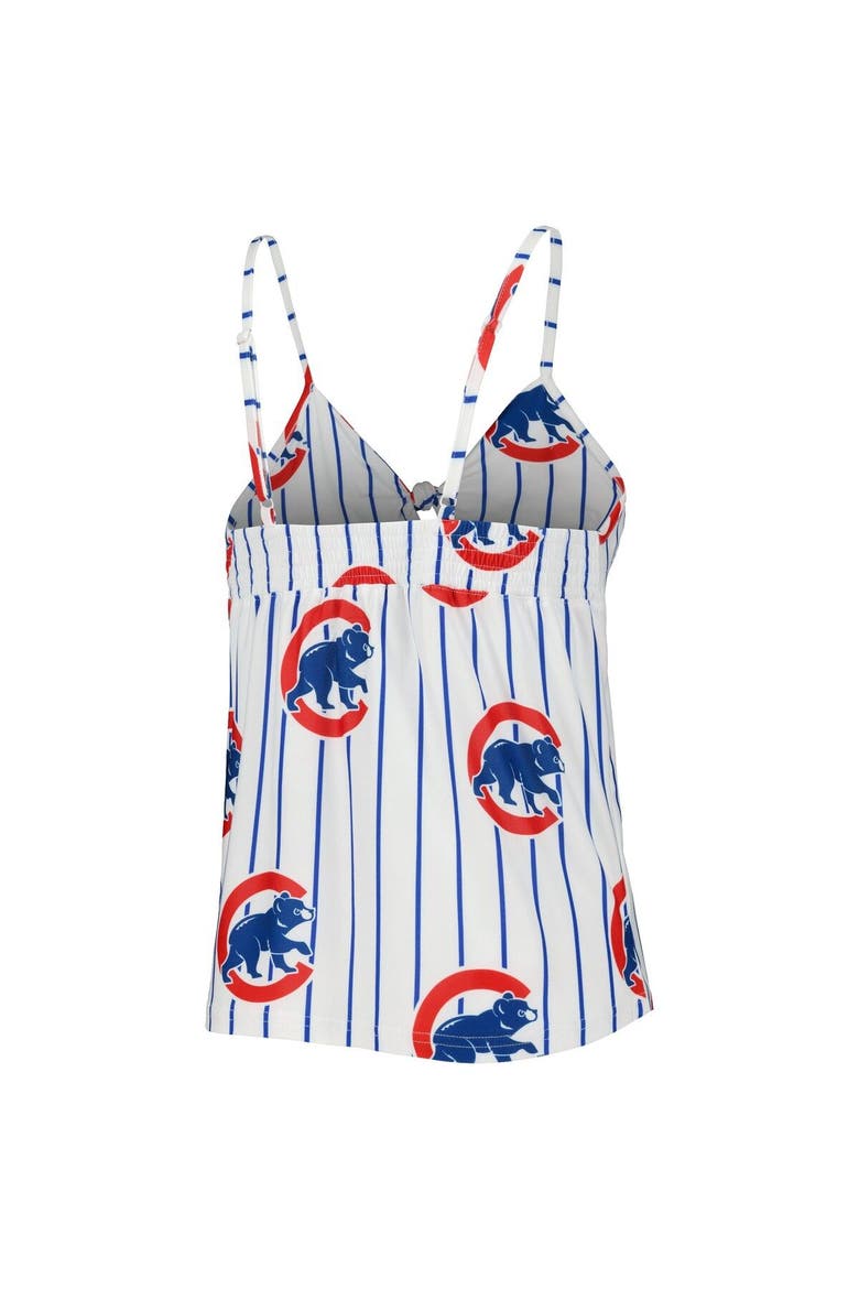 Women's Concepts Sport White Chicago Cubs Reel Allover Print Tank Top & Shorts Sleep Set, Alternate, color, White