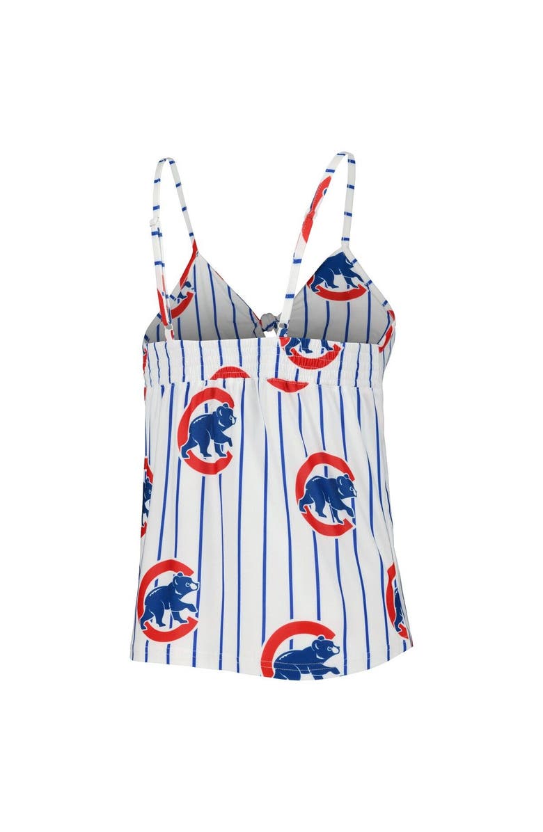 CONCEPTS SPORT Women's Concepts Sport White Chicago Cubs Reel Allover Print Tank Top & Shorts Sleep Set, Alternate, color,