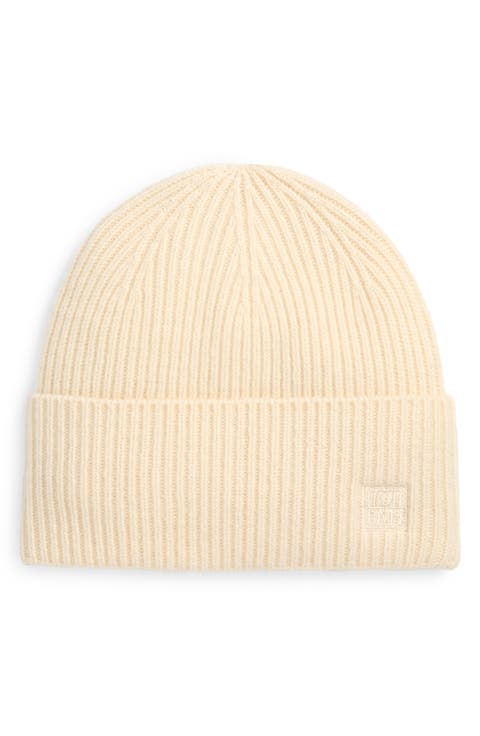 Wool & Cashmere Rib Beanie