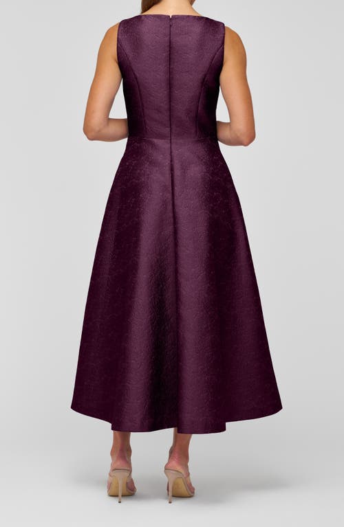 Kay Unger Olivia Sleeveless Cocktail Dress In Purple