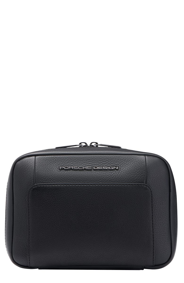 Porsche Design Leather Toiletry Case, Main, color, 