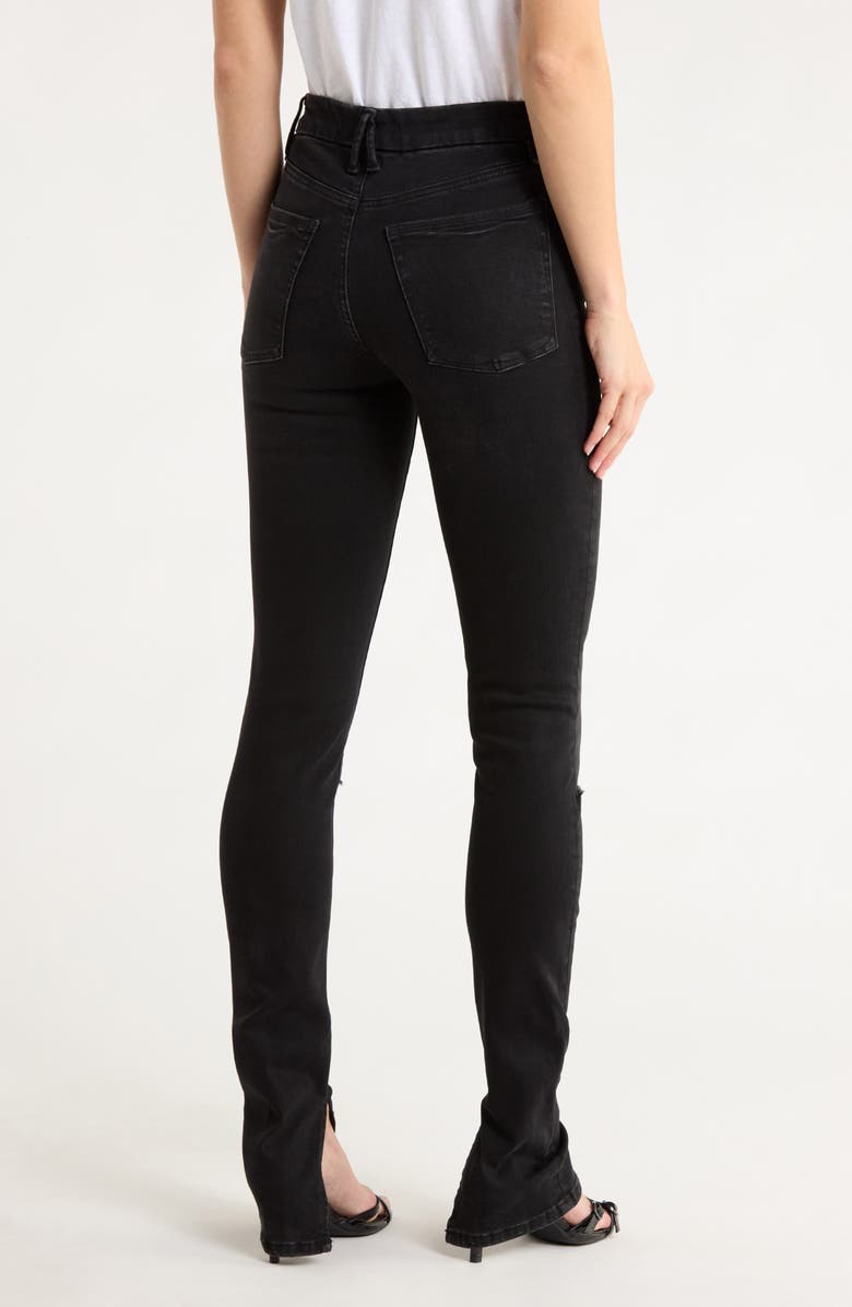 Good American Always Fits Good Legs Skinny Jeans, Alternate, color, Black335
